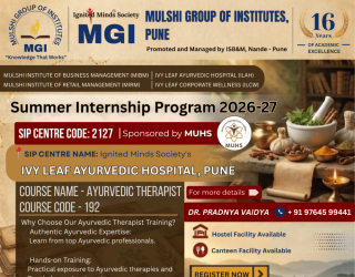 Ayurvedic Therapist - Summer Internship Program 2026-27